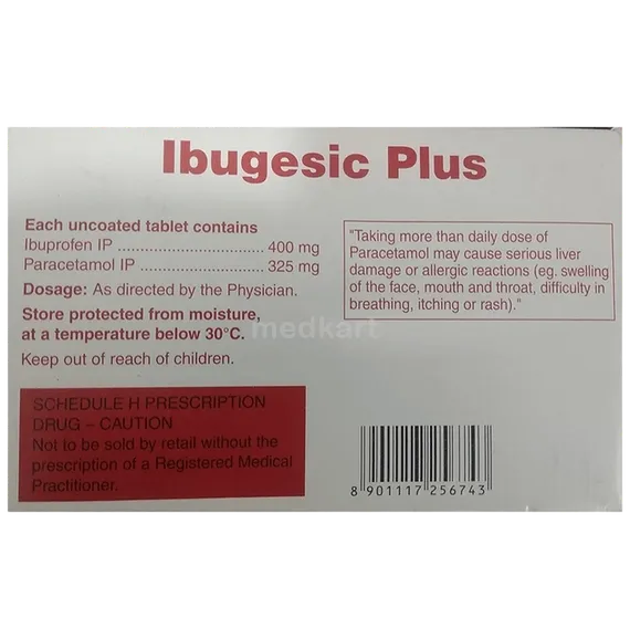 ibugesic plus tablet 20's